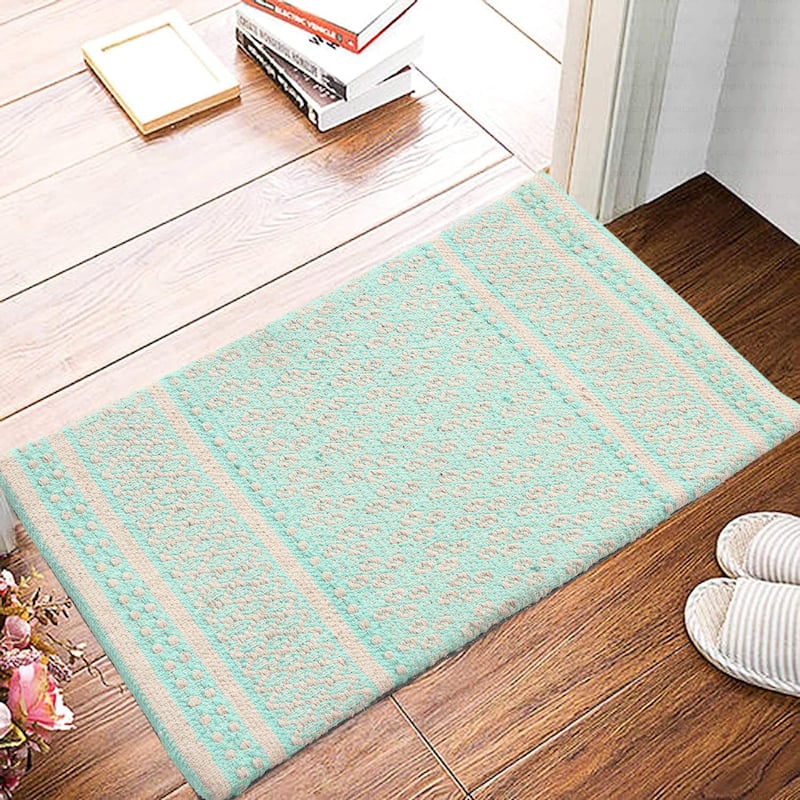 Revitalize Your Kitchen with Comfort and Style! Woven Cotton Anti-Fatigue Mat - 18x30 Inches
