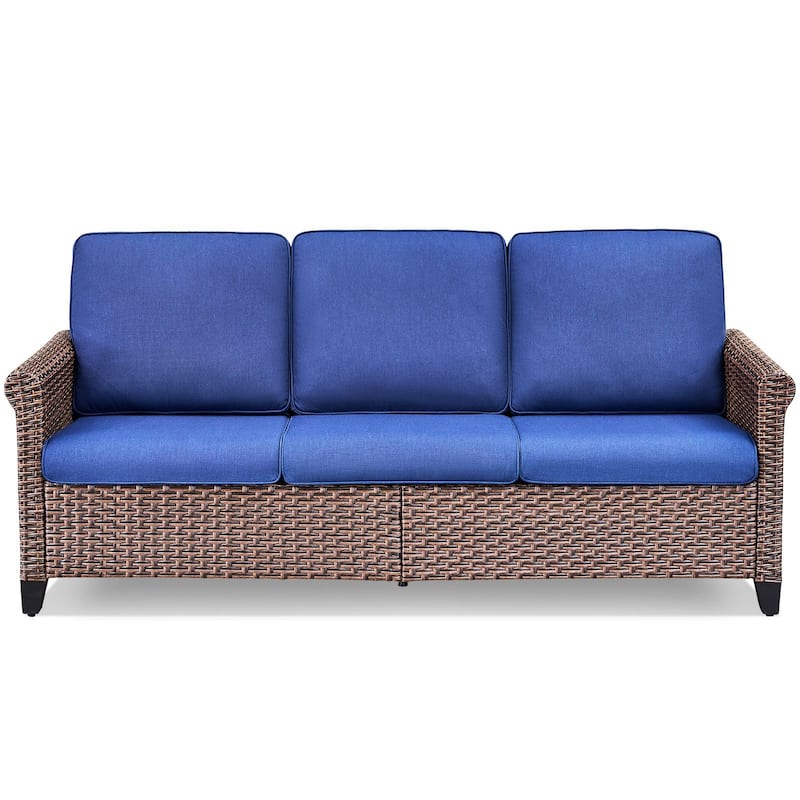 Pocassy Outdoor Sofa with Patio Chairs Funiture Set