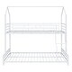 preview thumbnail 6 of 25, 2 IN 1 Twin over Full Metal House Bunk Bed With Sturdy Frame