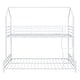 preview thumbnail 40 of 38, Metal House Bunk Bed with Roof, Twin over Full