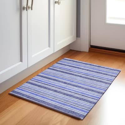 Premium Washable Super Soft Modern Cabana Stripe Mayfield Rug