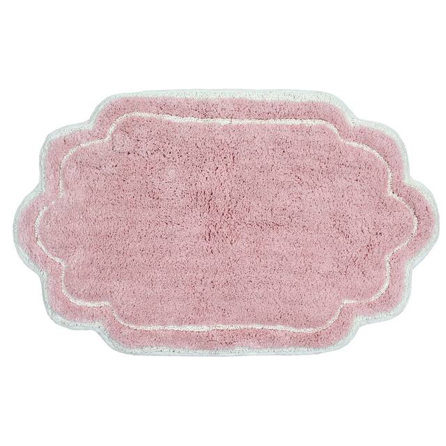 Home Weavers Allure Collection Absorbent Cotton, Machine Washable and Dry Bath Rugs