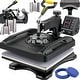 preview thumbnail 3 of 16, VEVOR Heat Press Machine 15x15in 8in1 Heat Press 800W Sublimation Machine 360° Rotation Swing-Away Heat Press Black