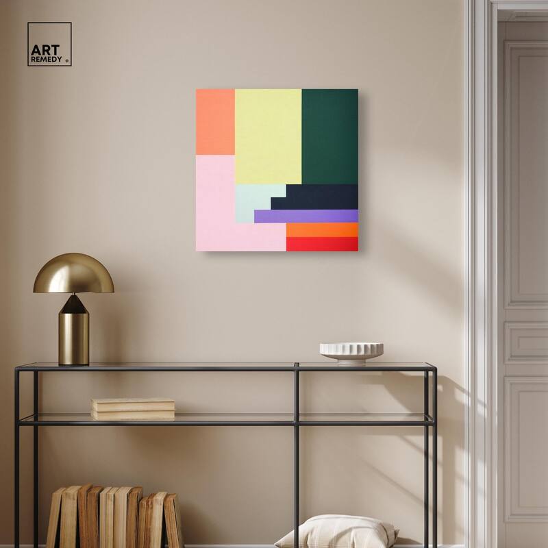 Rectilinear Rhapsody II Canvas by Art Remedy, Gallery Wrapped
