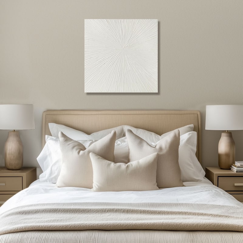 Madison Park Signature Sunburst Hand Painted Dimensional Resin Wall Art