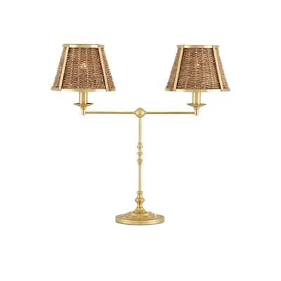 Currey & Company Deauville Desk Lamp - 25"h x 26"w x 9.75"d