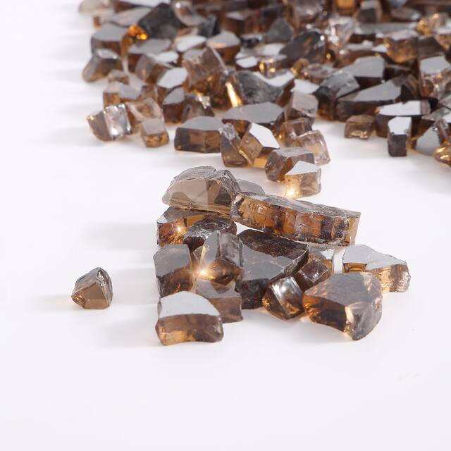 10 lbs. 1/2-in Copper Reflective Tempered Fire Glass for Gas Fire Pit