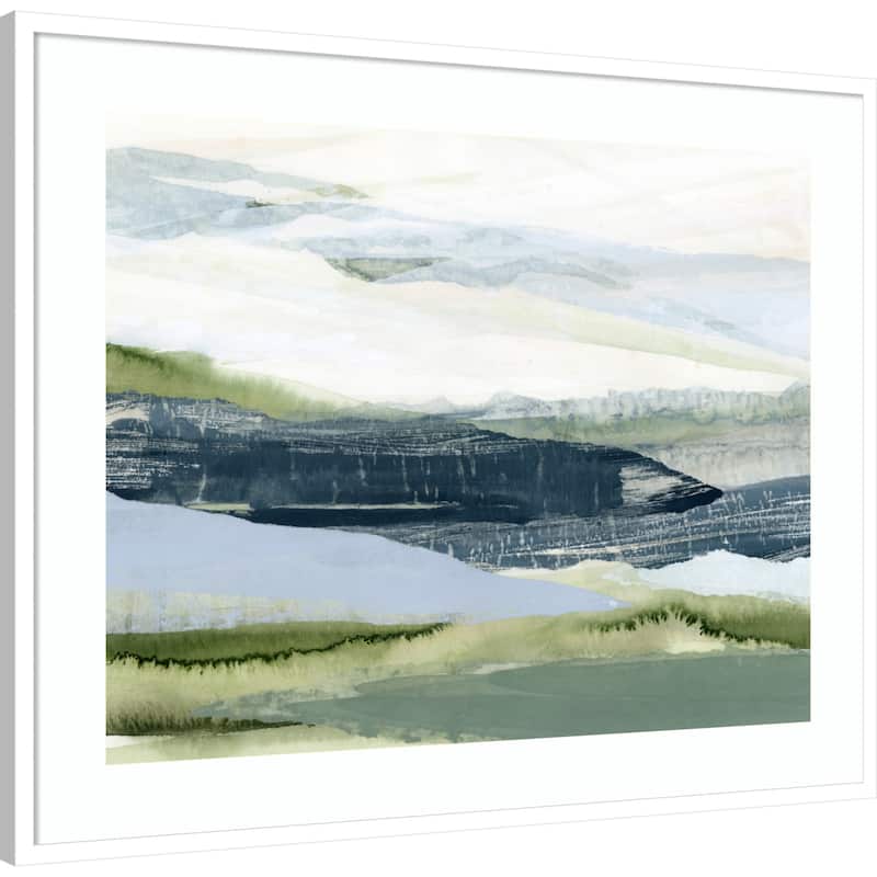 After the Rain No. 2 by Lara Eckerman Wood Framed Wall Art Print