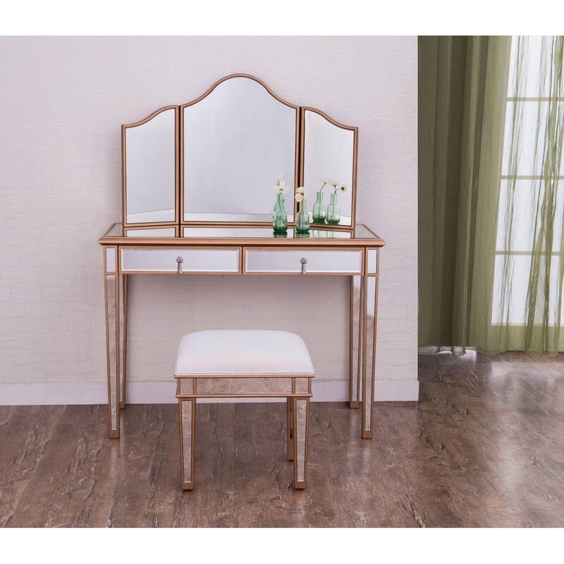 Elegant Lighting Contempo Two Drawer Dressing Table