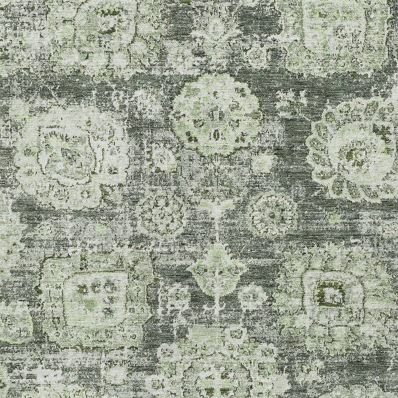 HomeRoots Floral Transitional Rectangle Outdoor Rug