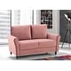 preview thumbnail 12 of 10, Corel Velvet Living Room Set- Sofa and Loveseat