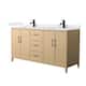 Option White Oak, Black Trim, Giotto Quartz Top