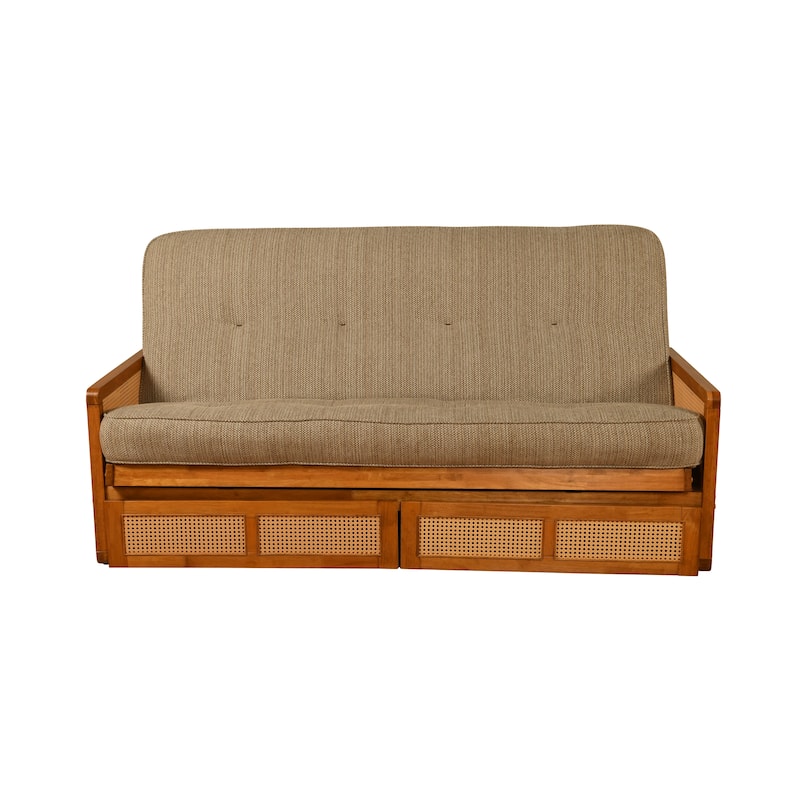 Somette Westport Full-size Futon with Storage includes Mattresses