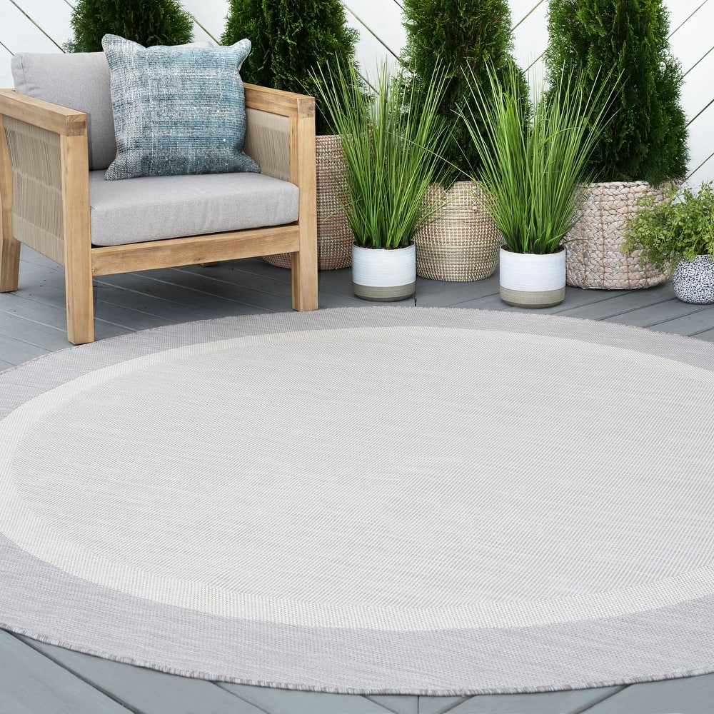 Exo Coastal Border Indoor/Outdoor Area Rug