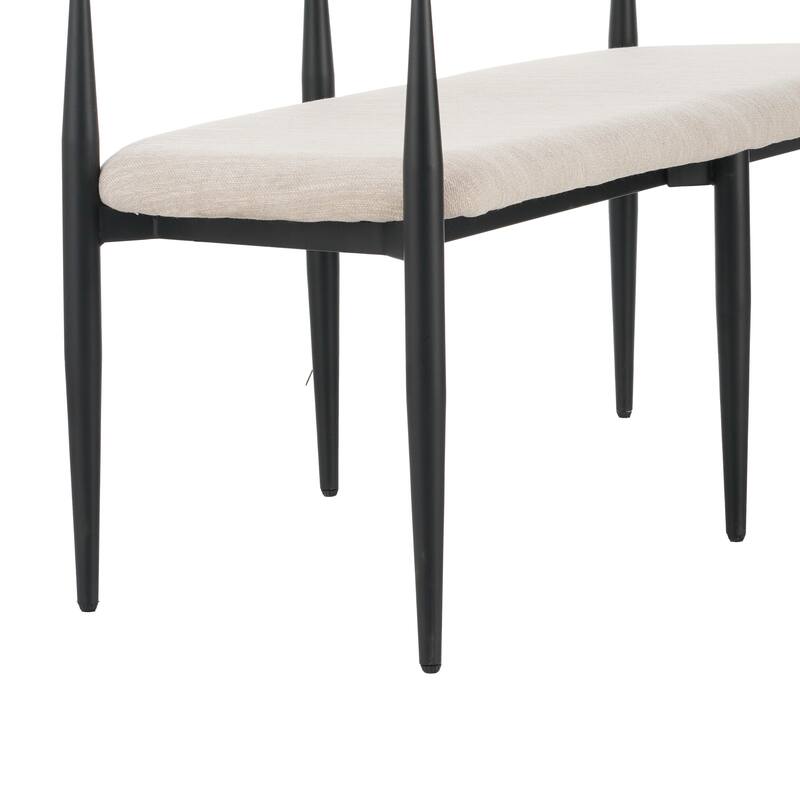 Christopher Knight Home - Elias Modern Metal Loveseat Settee with Elegant Upholstered Seating