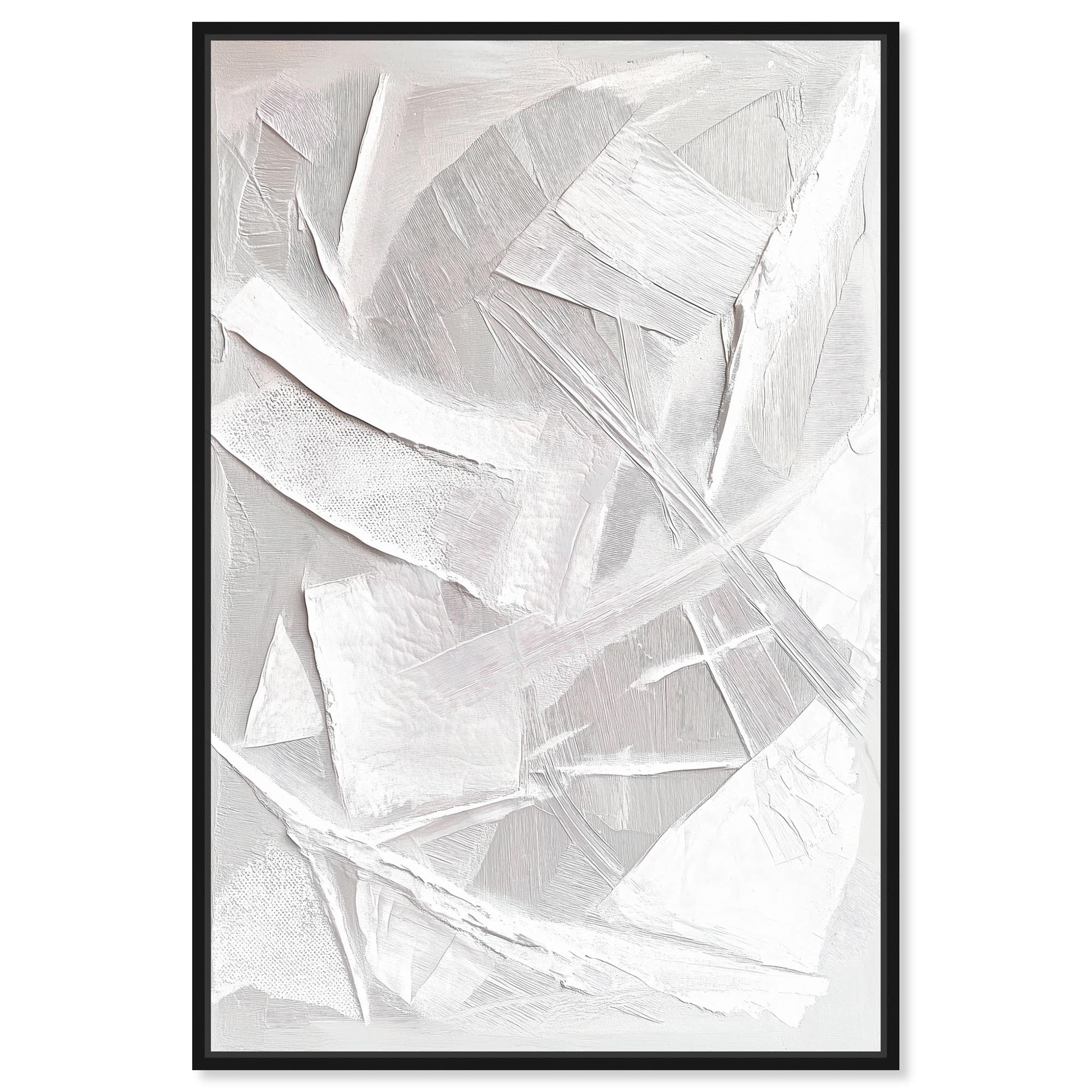 Thick White Texture II Canvas by Art Remedy