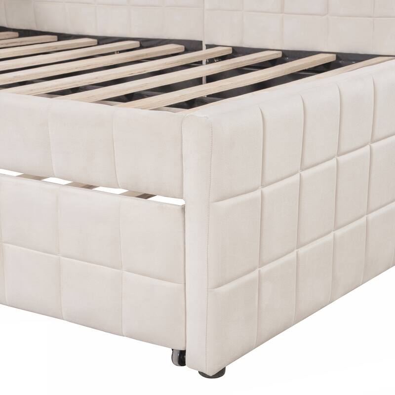 Full Size Upholstered L-Shaped Upholstered Daybed