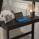 preview thumbnail 4 of 5, Espresso Pine Wood Loft Bed with Desk, Ladder, and Shelves, High Guard Rails