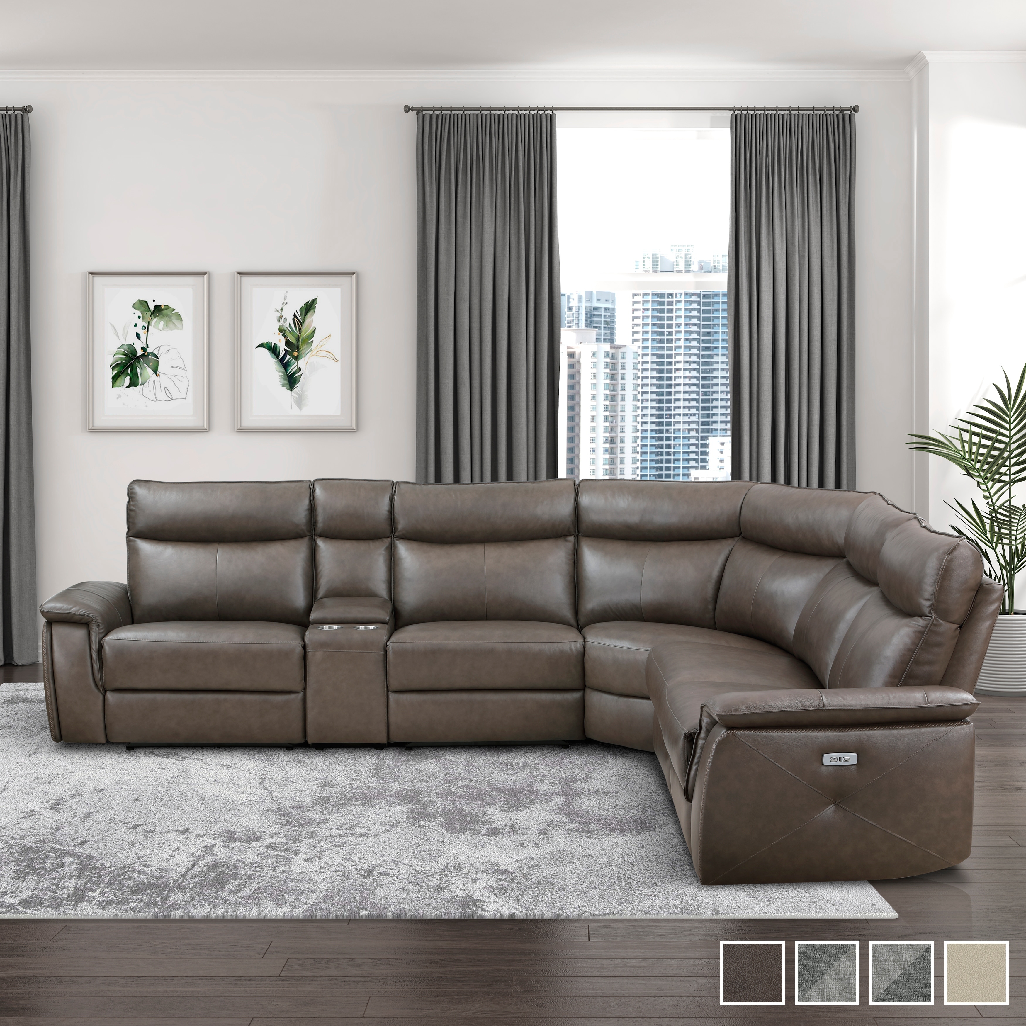 Fremont & Park Blythe Power Modular Reclining Sectional Sofa