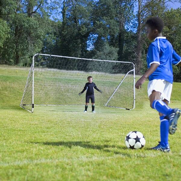 Shop Costway 12 X 6 Steel Football Soccer Goal Net Gate Backyard