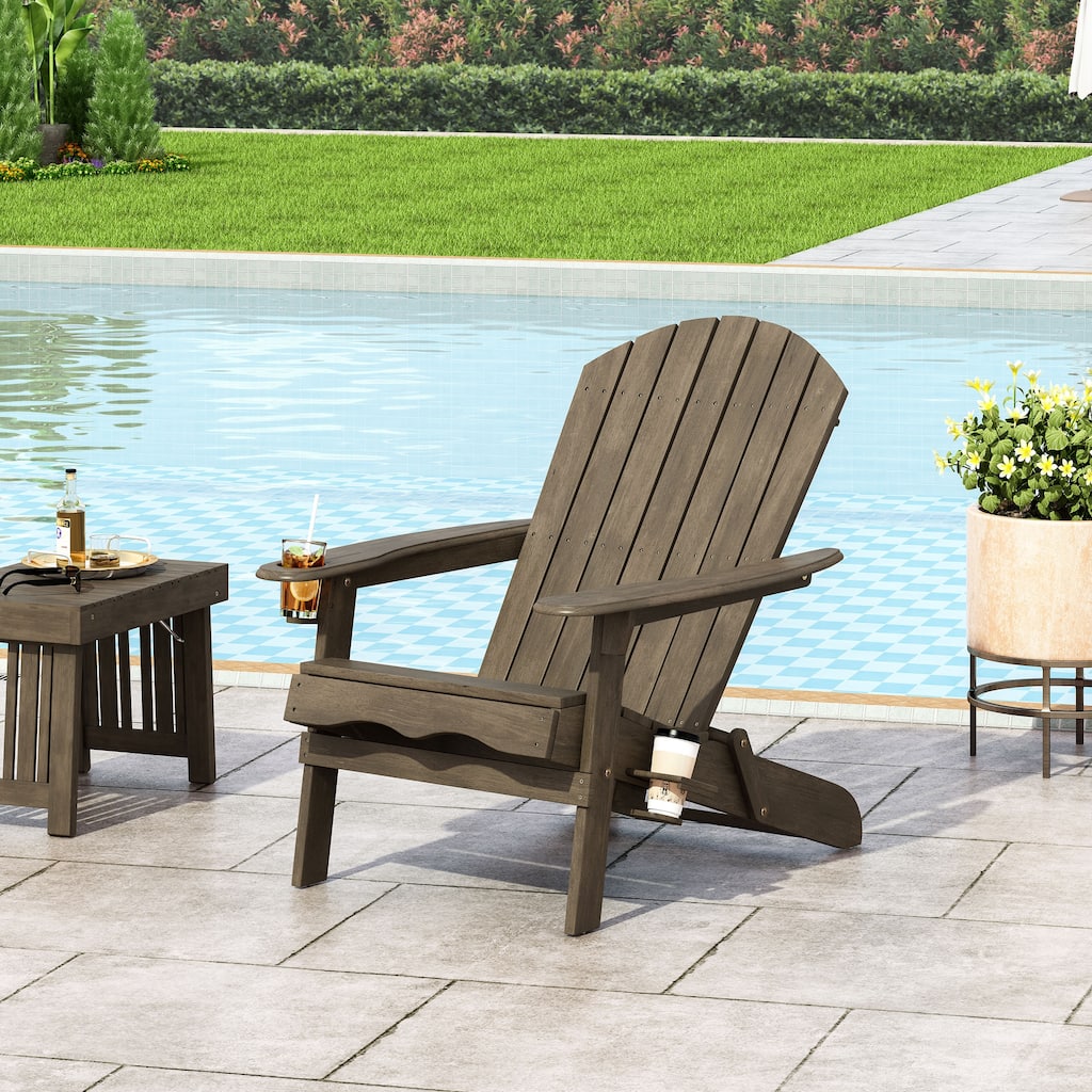 BELLWOOD ADIRONDACK CHAIR with Durable Wooden Frame, Perfect for Indoor and Outdoor