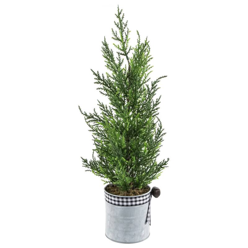 Artificial Cypress Christmas Tree - 18.5" - Unlit
