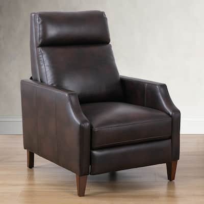 Modern Push-Back Recliner with Solid Wood Legs and Embedded Coil, Long-lasting, for Family Living Room, Etc