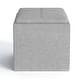 preview thumbnail 94 of 92, WYNDENHALL Townsend 17 inch Wide Contemporary Square Storage Ottoman