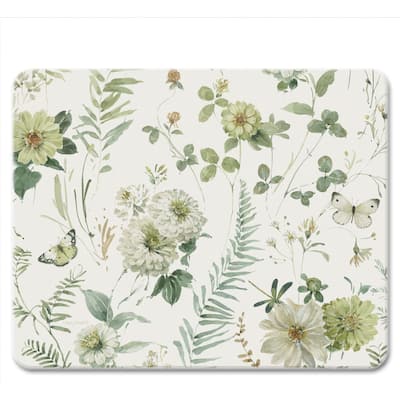 Green Fields Decorative 3mm Heat Tolerant Tempered Glass Cutting Board 10" x 8" Manufactured in the USA Dishwasher Safe