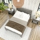 preview thumbnail 8 of 12, Max and Lily Farmhouse Full Bed with Plank Headboard