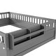 preview thumbnail 3 of 10, Full Size Toddler Floor Bed Safety Kids Bed with High Guardrails (19.6 inch), Concise Fence Bed for Boys Girls Kids Toddler