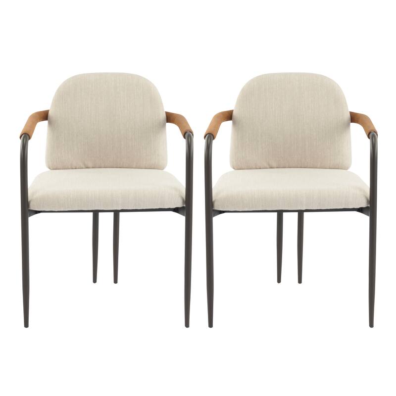 Upholstered Arm Chair Dining Chairs (Set of 2)