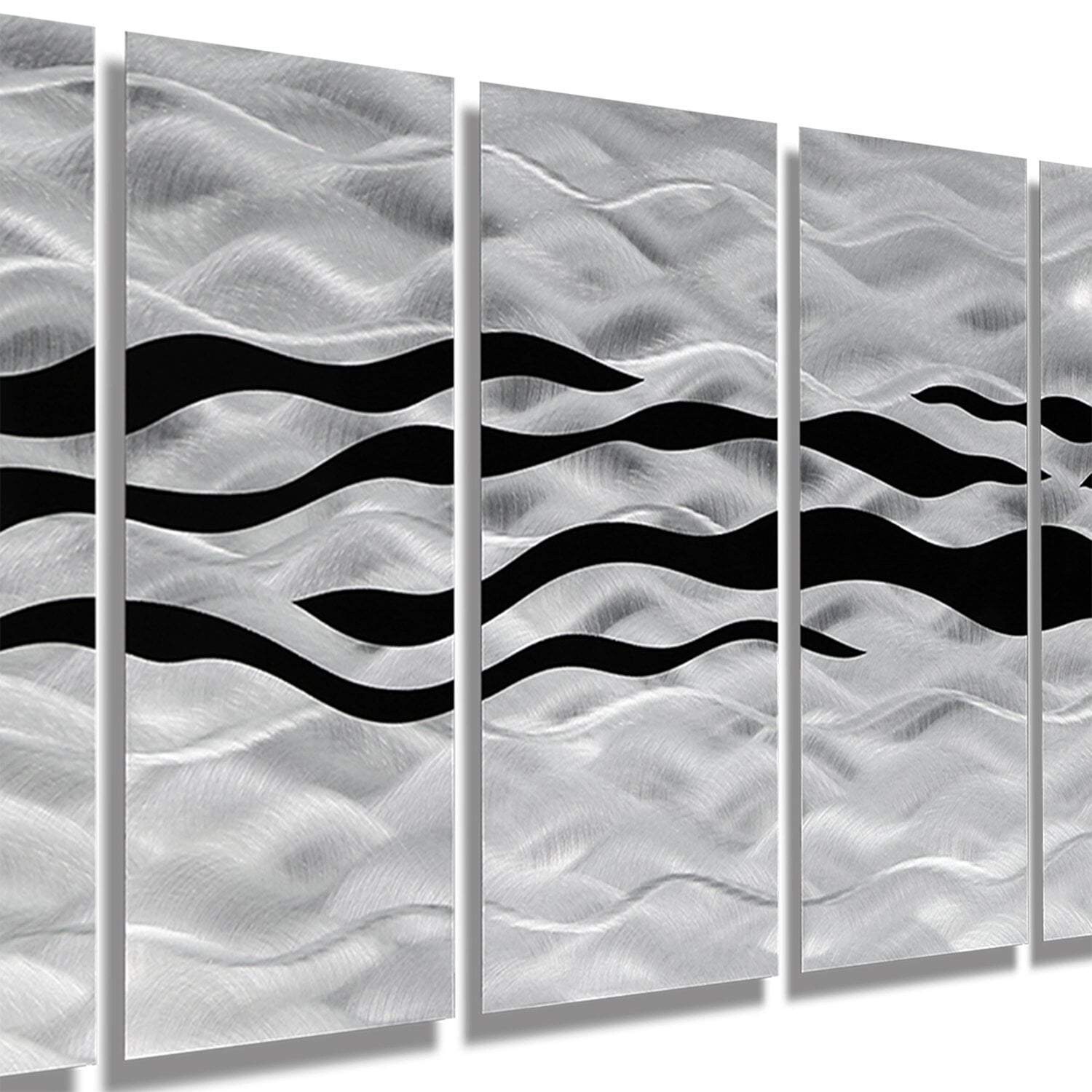 Shop Statements2000 Modern 3d Metal Wall Art Panels Painting Black