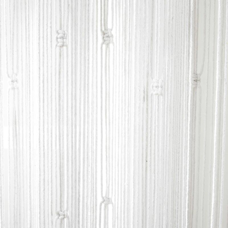 Lush Decor Boho Macrame Leaf Cotton Window Curtain Single Panel - 84" x 40"