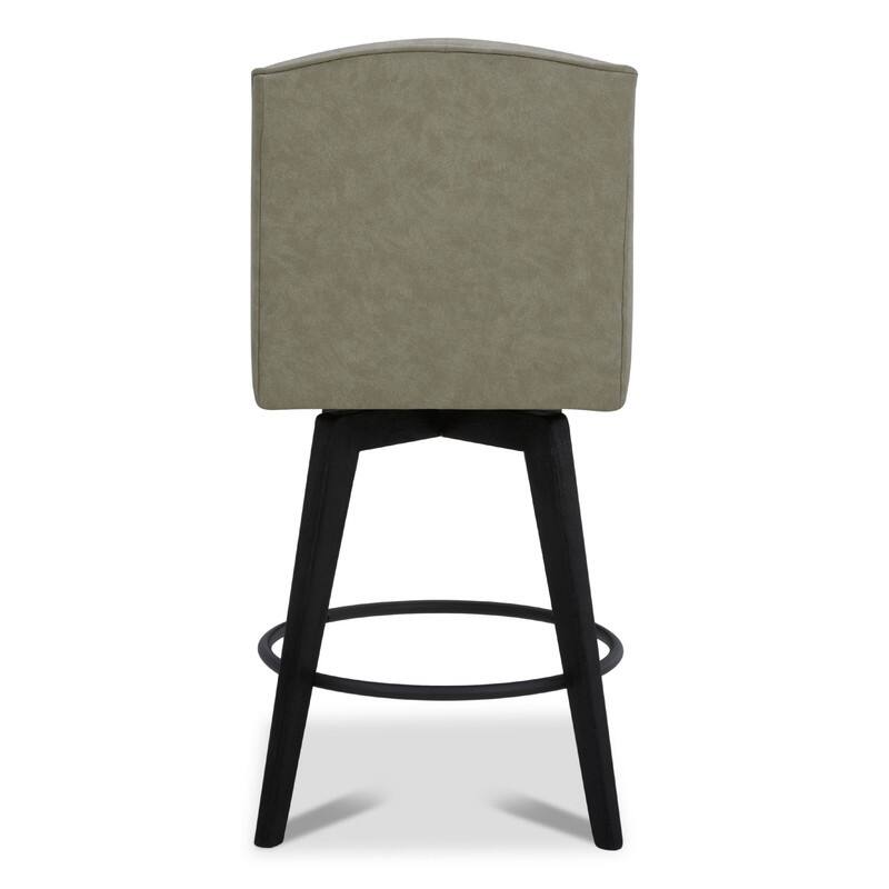 Spruce & Spring Jayden Upholstered Counter Height Swivel Barstool Set