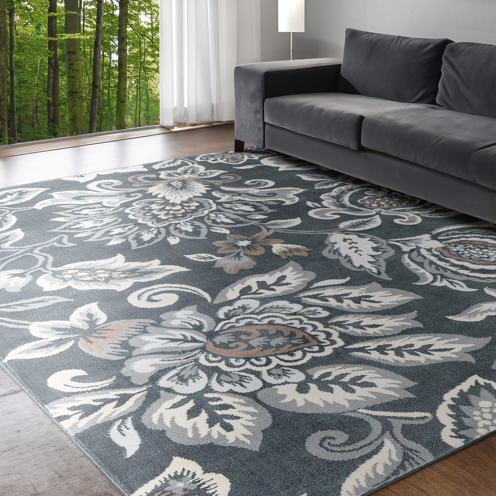 Carrington Farmhouse Floral & Botanical Indoor Area Rug