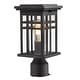 preview thumbnail 9 of 14, Outdoor Post Light, Lantern Light Fixture with Clear Glass Shade