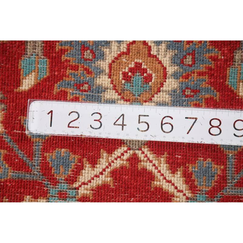 Red Floral Kazak Oriental Foyer Rug Hand-Knotted Wool Carpet - 2'0" x 3'0"