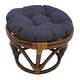 preview thumbnail 2 of 17, Bali 18-inch Footstool with Solid Outdoor Cushion Avocado