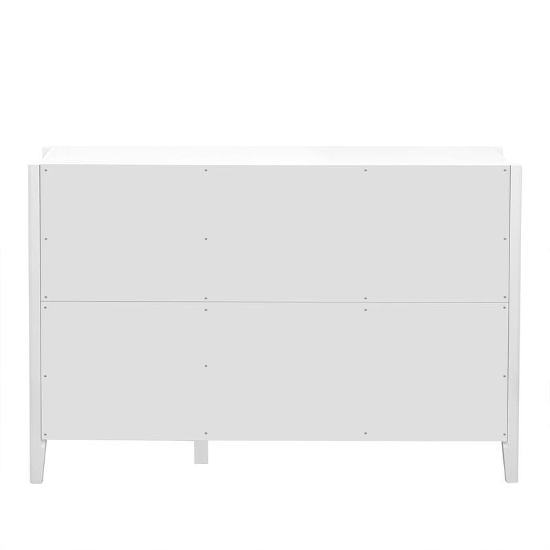Featured Three-door Storage Cabinet with Metal Handles, Suitable for Corridors, Entrances, Living rooms, and Bedrooms