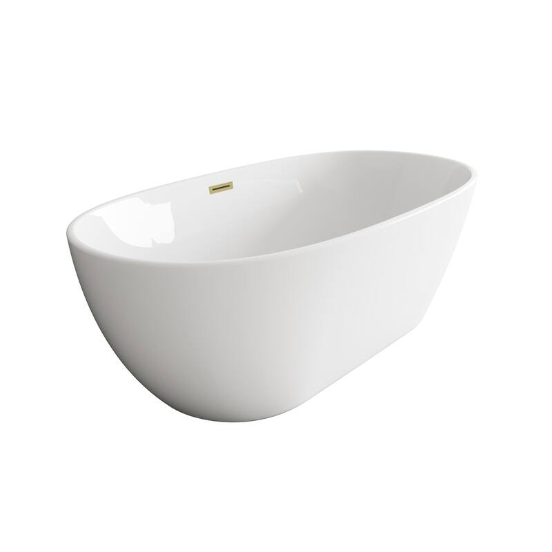 Adler Soaking Bathtub in Glossy White