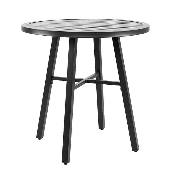 schouder Dertig Hedendaags NUU GARDEN Patio Round Tea Coffee Metal Table, outdoor Furniture Table - On  Sale - Overstock - 31992987
