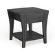 preview thumbnail 10 of 8, Furniture of America Werc Contemporary Grey 22-inch 1-shelf Side Table