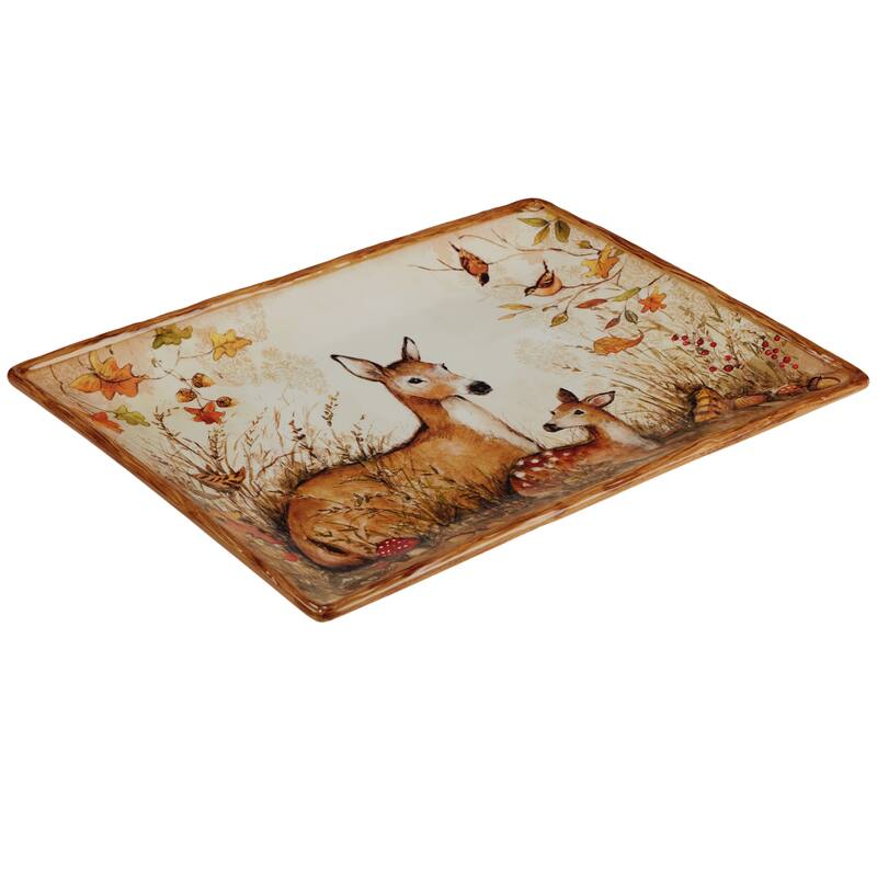 Certified International Pine Forest Rectangular Platter