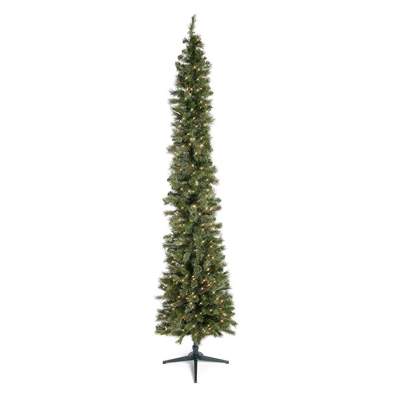 Home Heritage Stanley Pine Artificial Christmas Tree, 9' with Metal Base Stand - 12.18