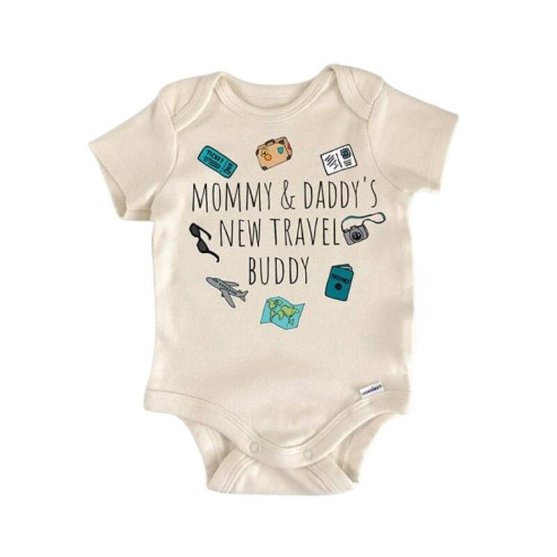 Travel Adventure Airplane - Baby Boy Girl Clothes Infant Bodysuit Funny Cute Newborn - Pink - 0-3M