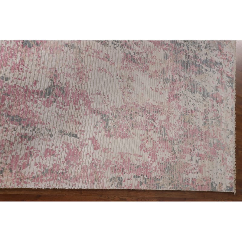 Abstract Modern Area Rug Hand-Knotted Wool Carpet - 6'6"x 9'7"