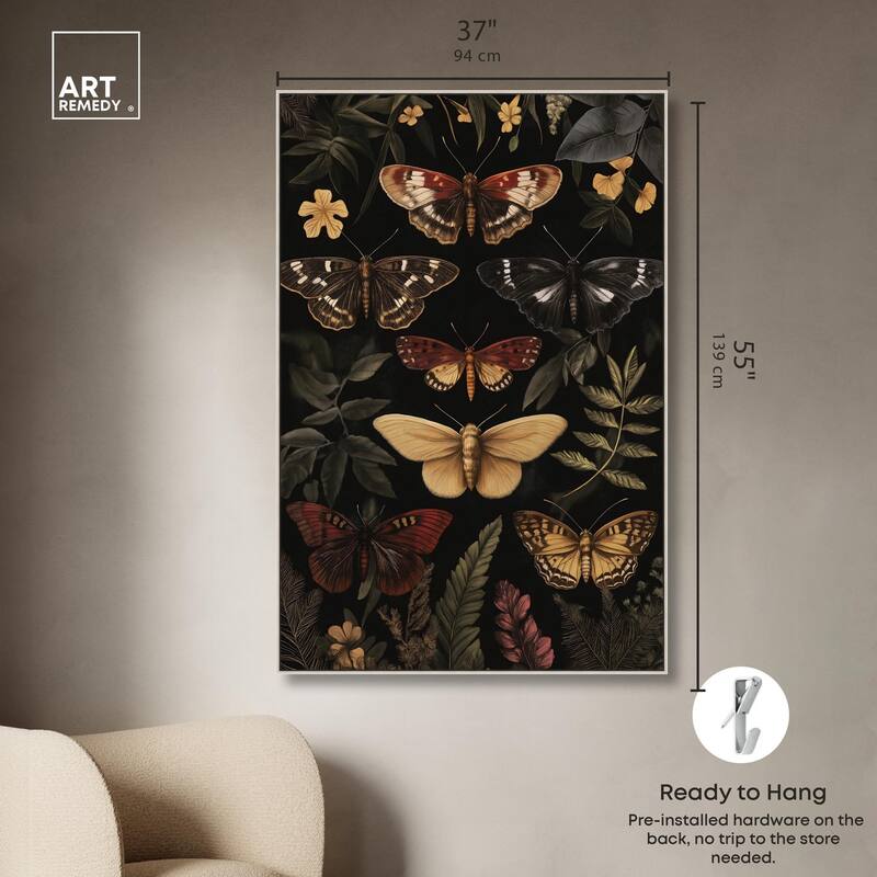 Winged Visitors III Canvas by Art Remedy