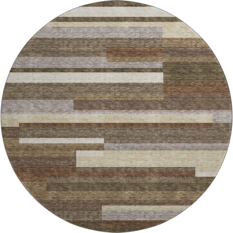 Premium Washable Super Soft Stripes Stacked Mayfield Rug