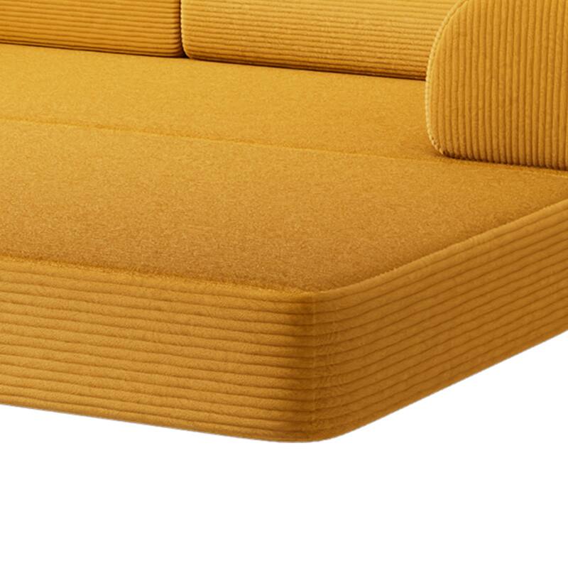 79" Contemporary Corduroy Module Comfortable Compressed Sofa